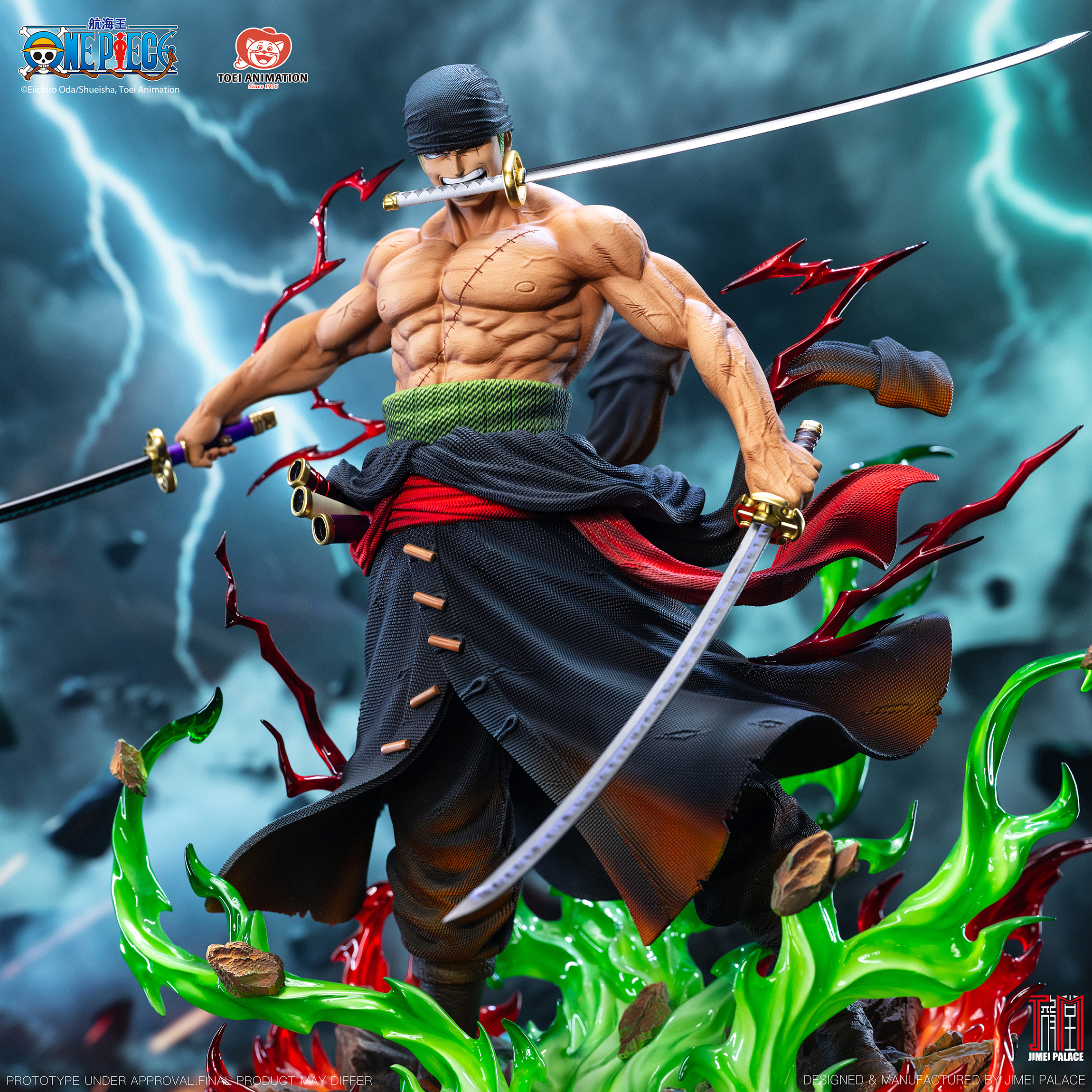 Officially Licensed 《ONE PIECE》Legendary Straw Hat Crew Series RORONOA ZORO 1/6 Collectible Statue