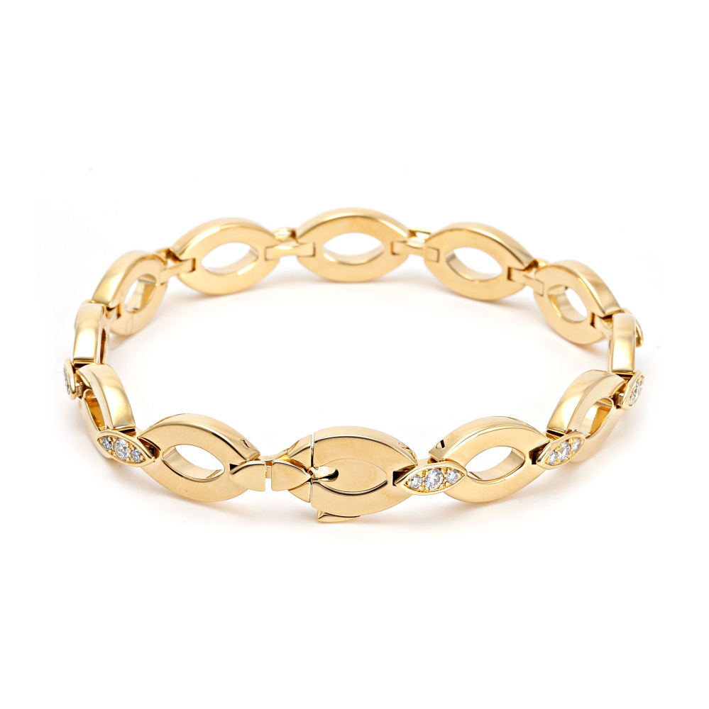 Cartier Diadea Bracelet 18K Yellow Gold Diamond