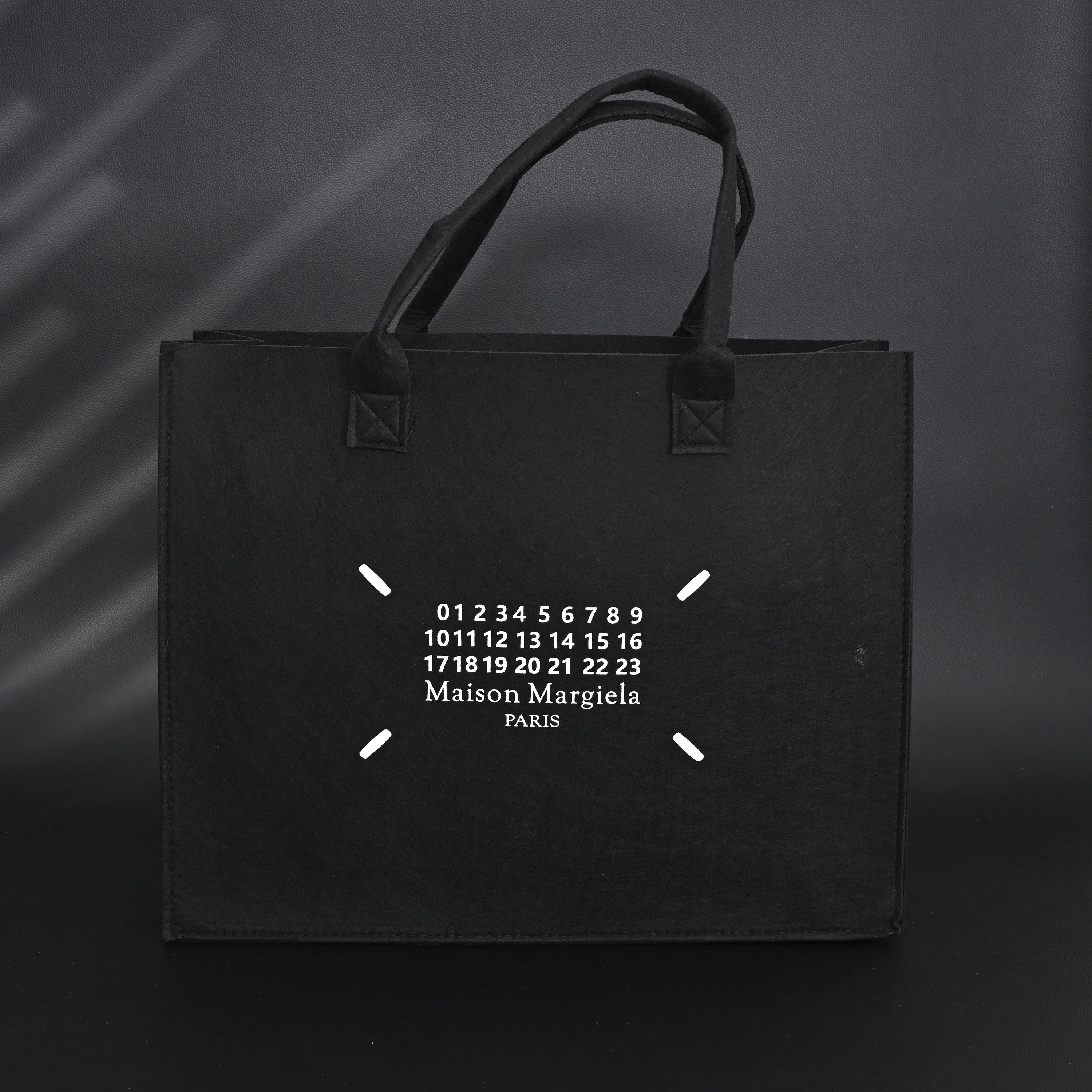 Maison Margiela MM6 Tote Bag – Limited Edition Black Canvas Shopper