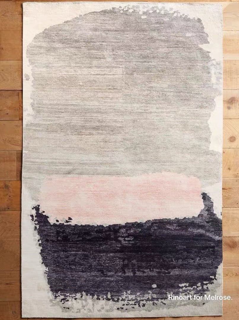CP003-1 - California Model Short Wool Art Carpet Nordic Modern Living Room Bedroom Bedside Carpet Wabi-Sabi Style