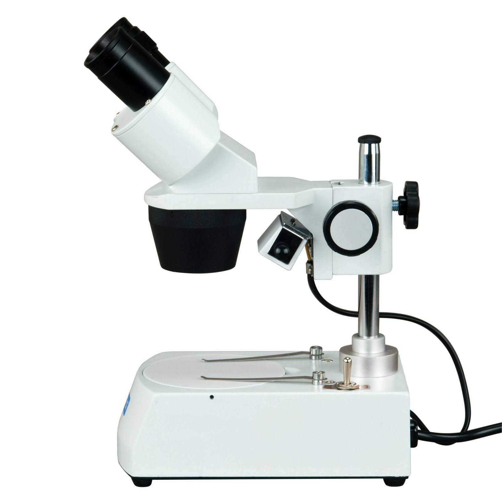 OMAX 20X-60X Student Binocular Stereo Microscope with Dual Lights and Cleaning Pack