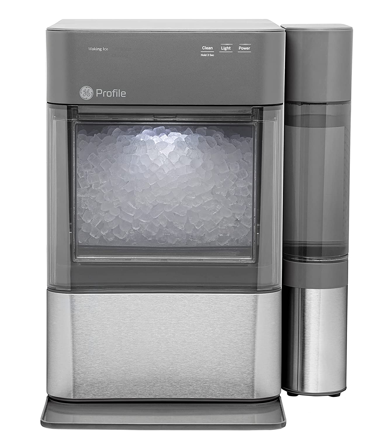 2026 GE Profile Opal 2.0 | Countertop Nugget Ice Maker | Ice Machine with WiFi Connectivity | Smart Home Kitchen Essentials | Black Stainless