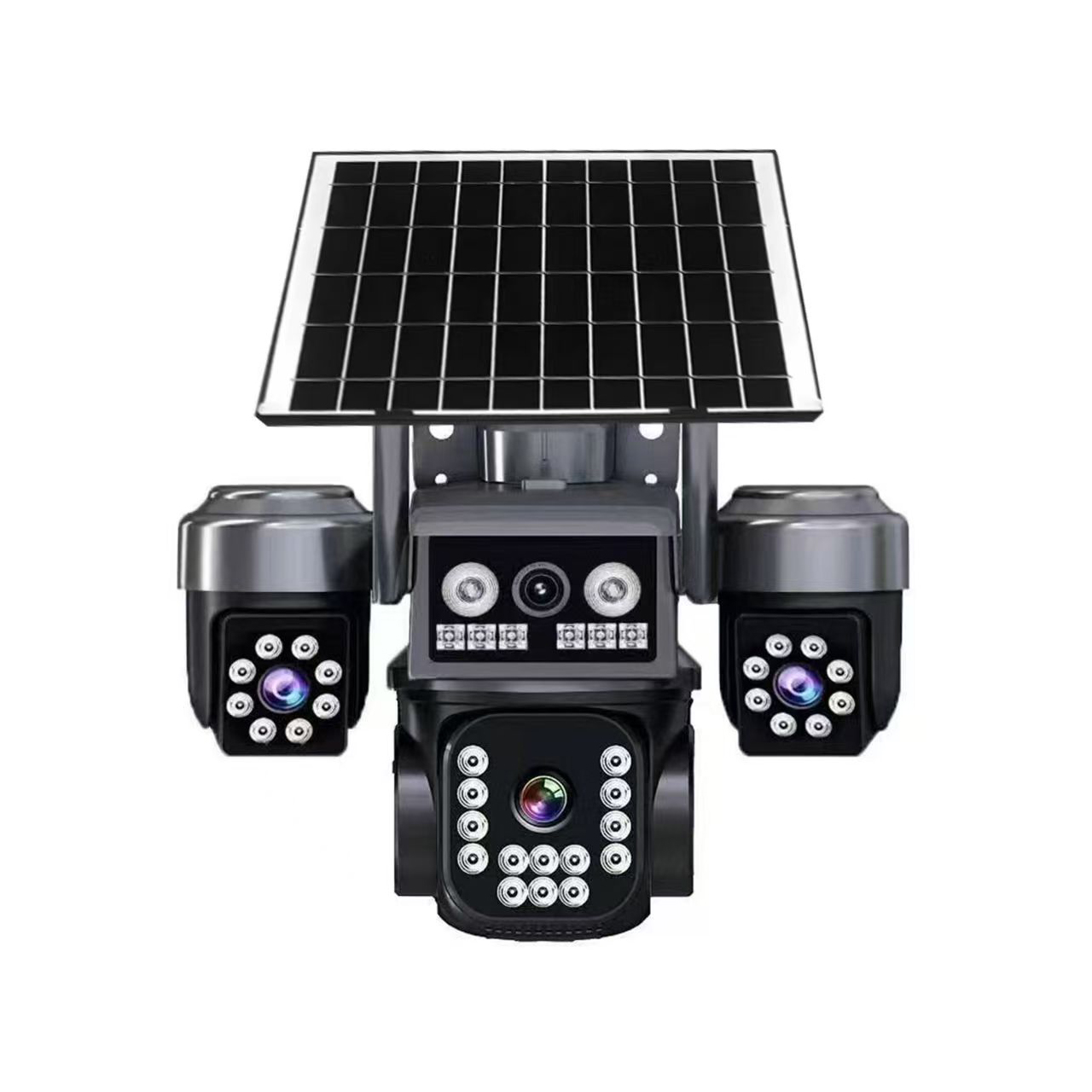 4G Triple Lens Solar Powered Security Camera