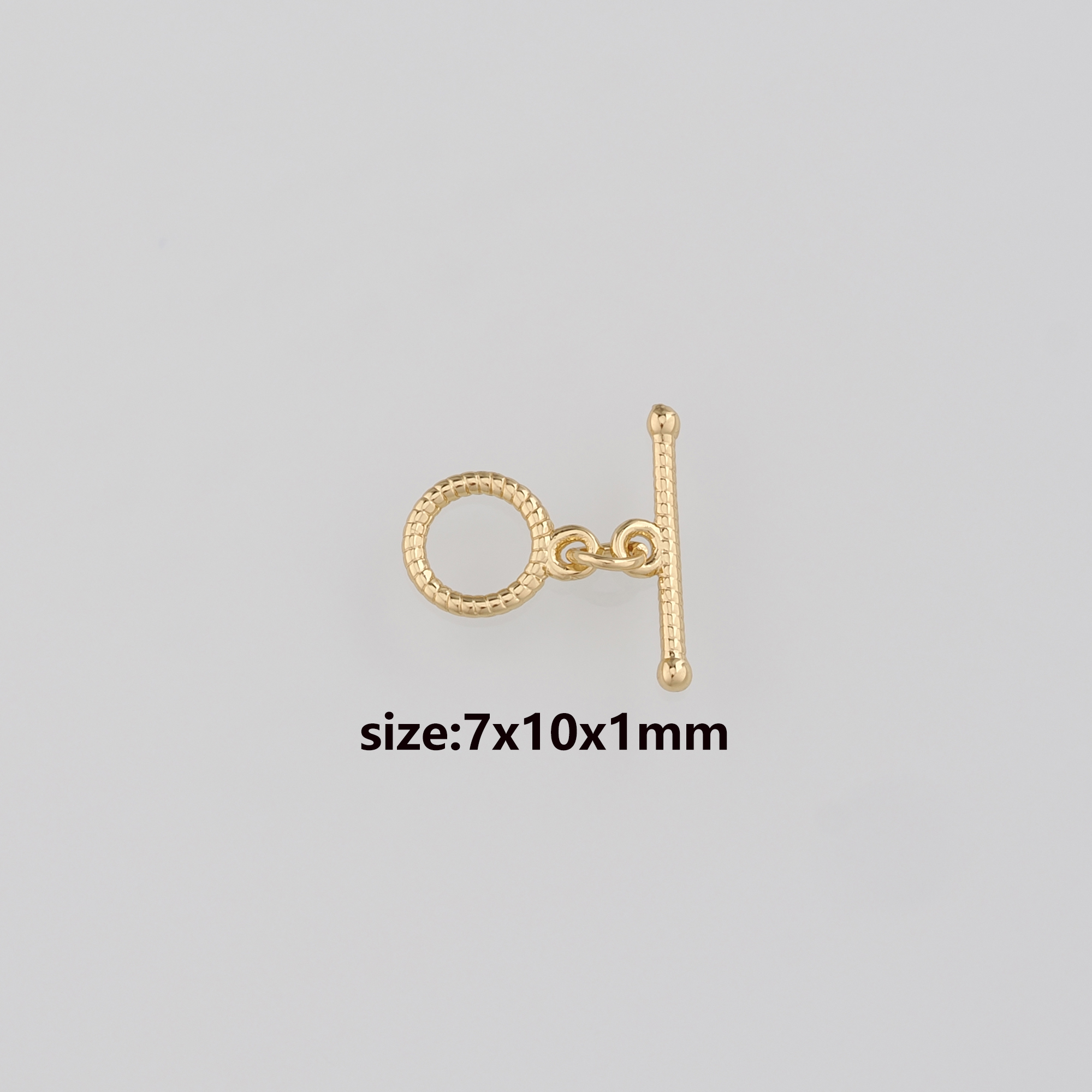 18K Gold Filled Round OT Clasp,OT Toggle Buckle Bracelet Necklace for DIY Jewelry Finding Necklace Bracelet