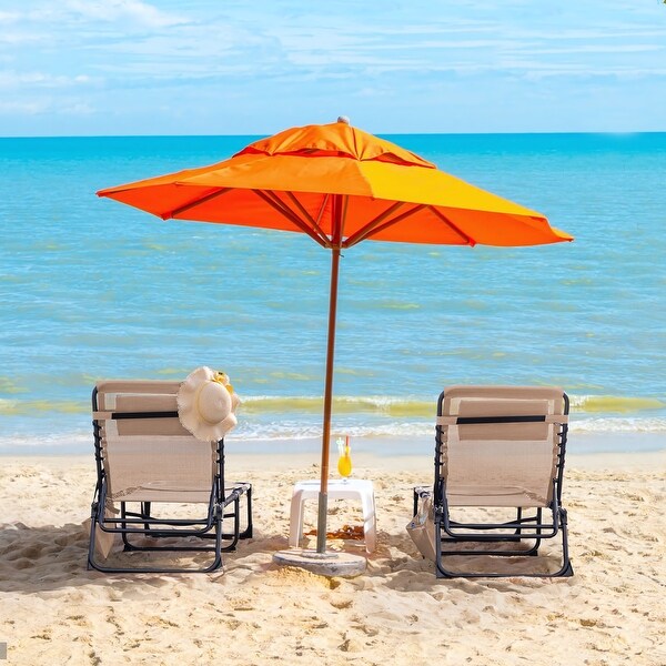 Homall Foldable with Facehole,Lounge Coffee Chair 12 Inch High 5Position Adjustable Patio Lounge Chair Beach Pool Coffee Chair