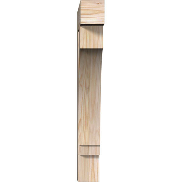 Ekena Millwork BKT04X20X28IMP05SDF 3 1/2x22W x 20x22D x 28x22H Imperial Block Smooth BRACKET, Douglas Fir