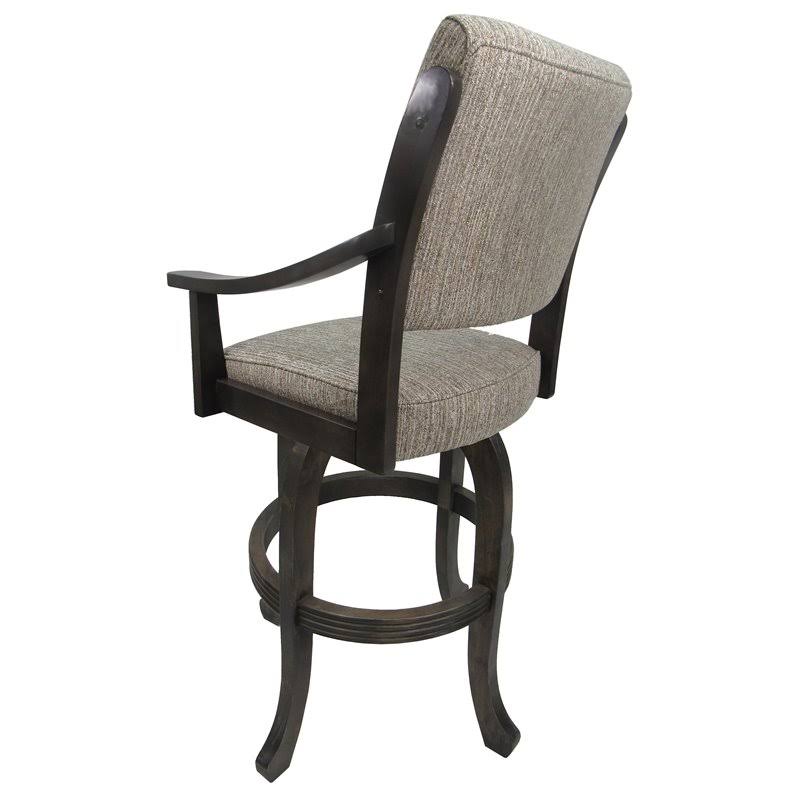 Tobias Designs Casa Melina 30x22 Swivel Solid Wood Bar Stool in Sandstone - casa30BS_sandSt_Mgy