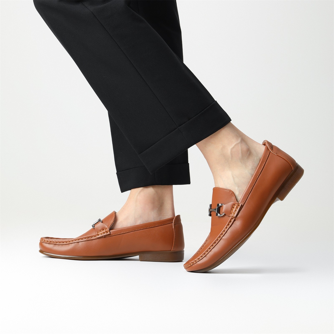 Men's Classic Metallic Horsebit Loafers