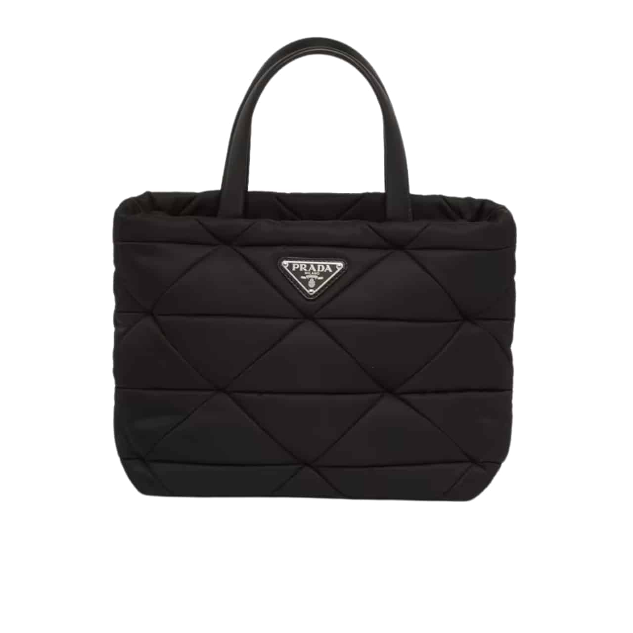 Prada Re Nylon Padded Tote Bag Black 23Cm