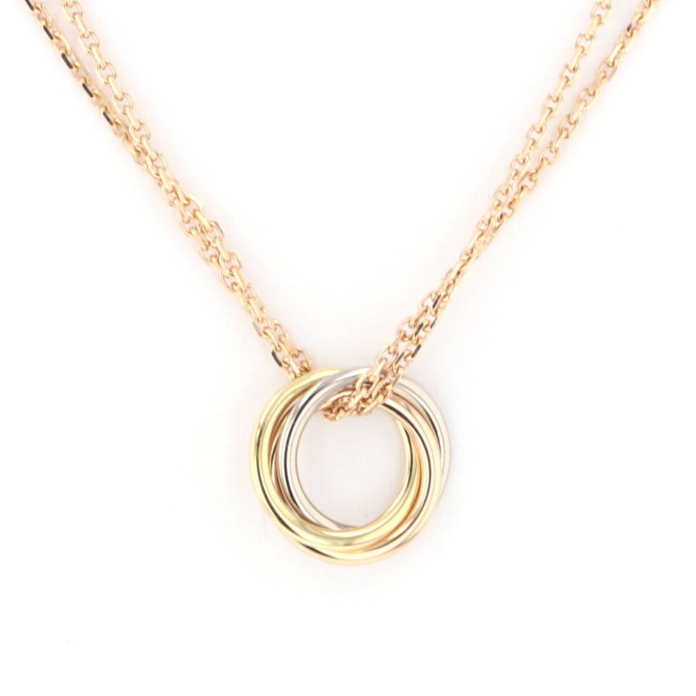 Cartier Trinity Baby Necklace Tri-Gold