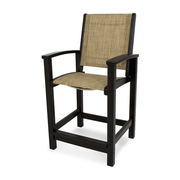 POLYWOOD Coastal Counter Chair