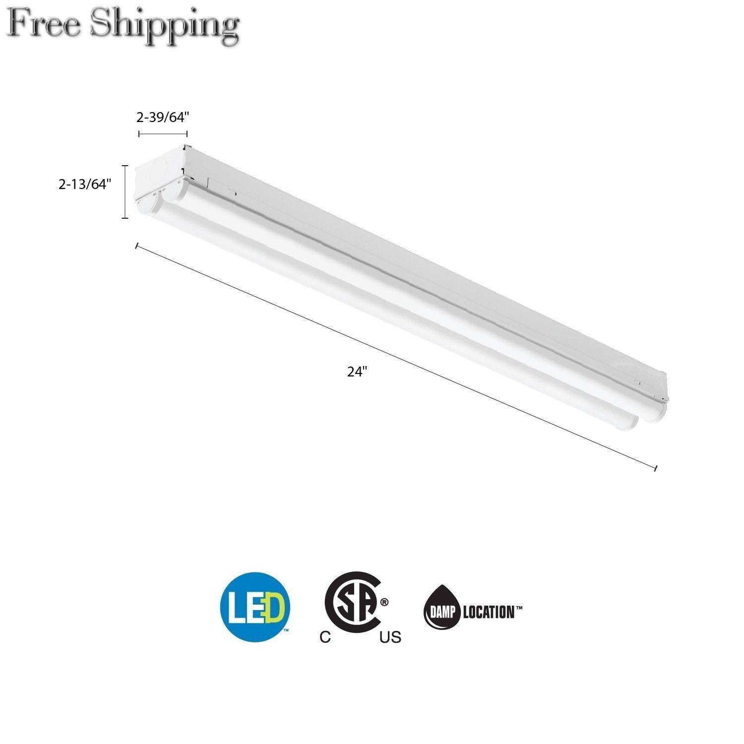 LED 2-Light 24x22 Strip Light Lithonia Lighting