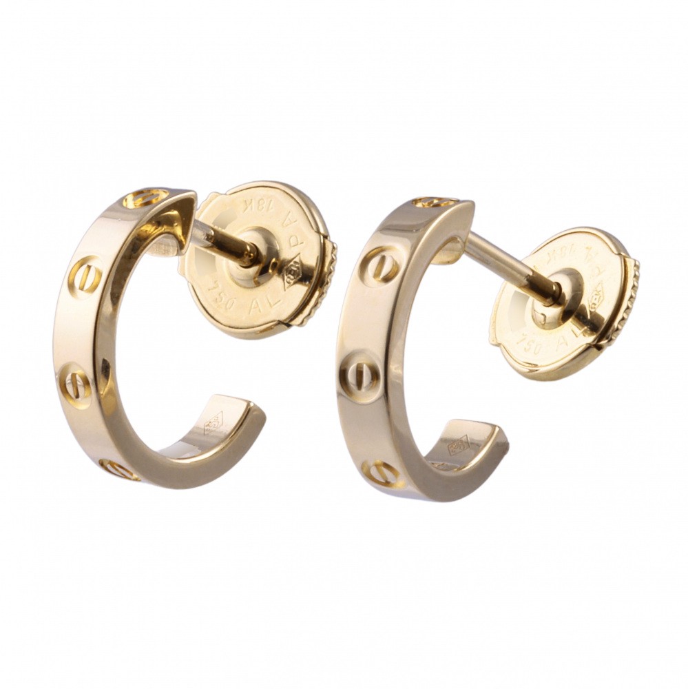 Cartier Love Earrings 18K Yellow Gold B8028800