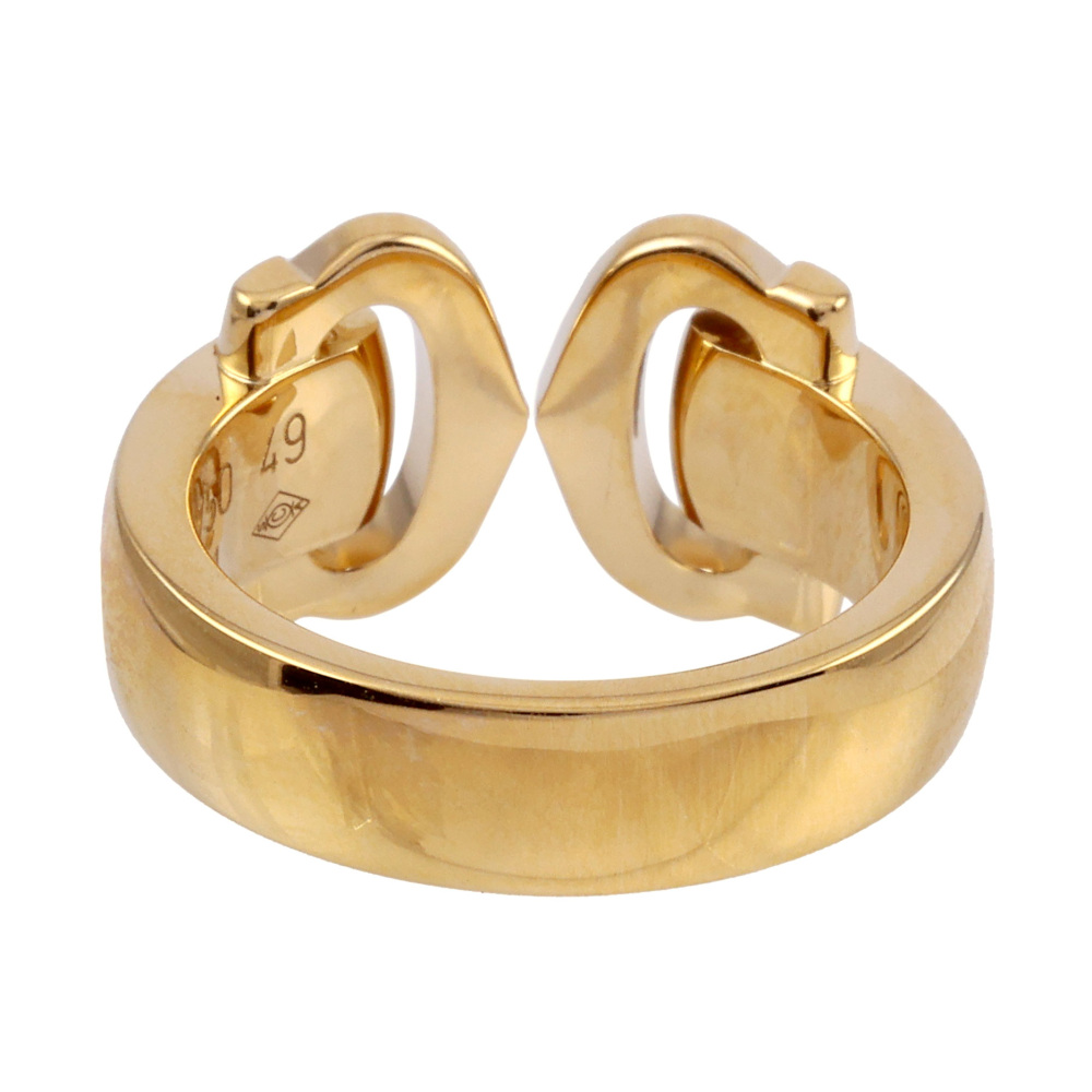 Cartier Boucurse K18YG Yellow Gold Ring Diamond