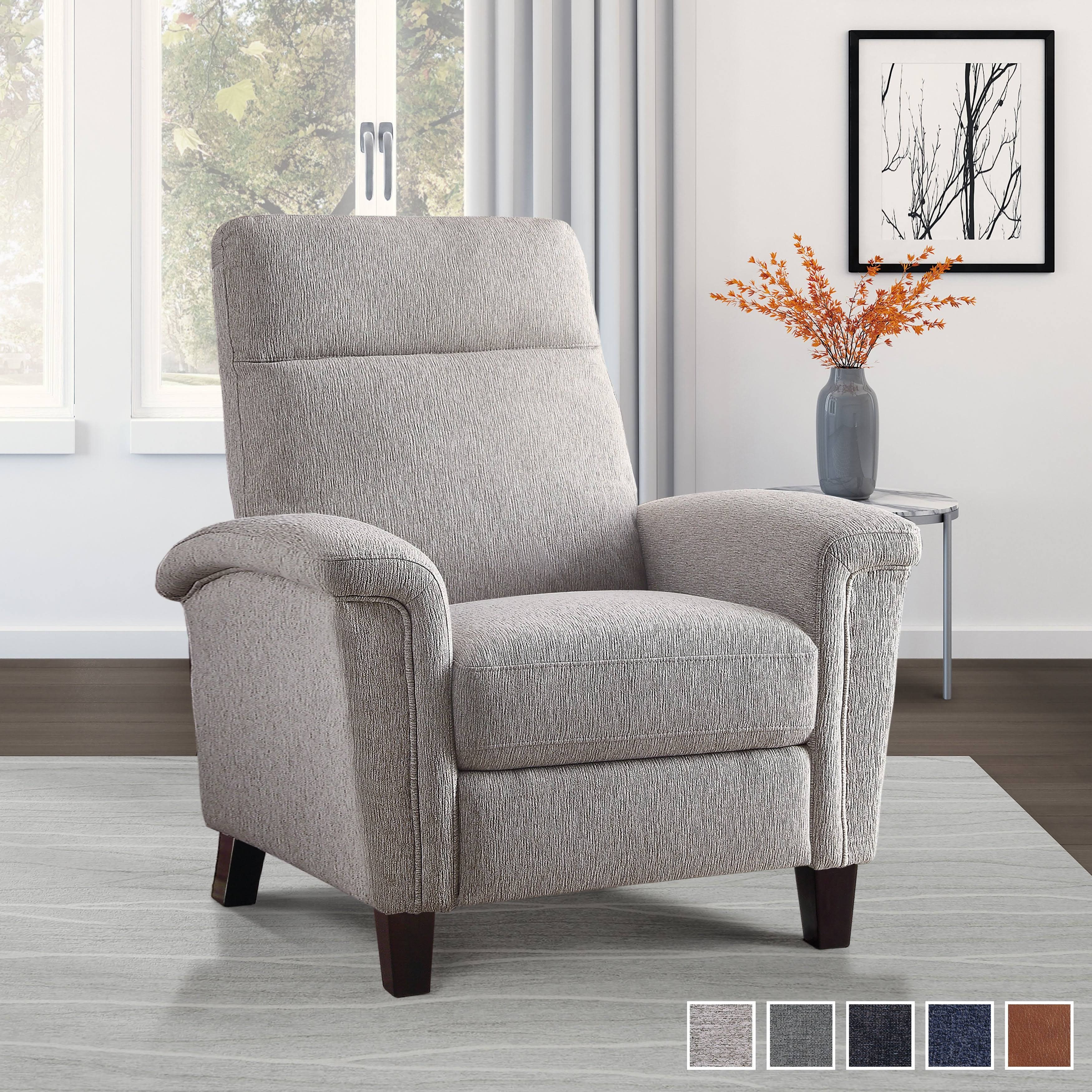 Iniko Push Back Recliner - Light Grey