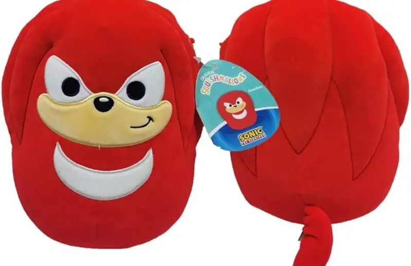 Squishmallows Kellytoy SEGA Sonic, Knuckles, Tails, Shadow Plush Toy (7