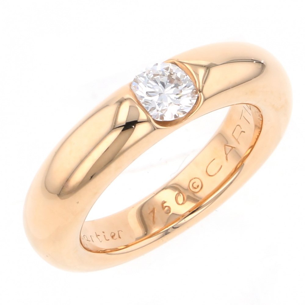 Cartier Yellow Gold Diamond Ring #51 K18YG
