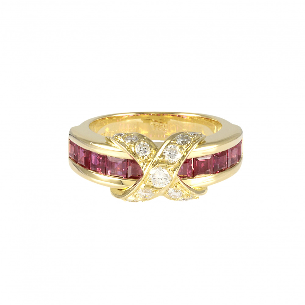 Tiffany & Co. Tiffany Signature K18YG Yellow Gold Ring