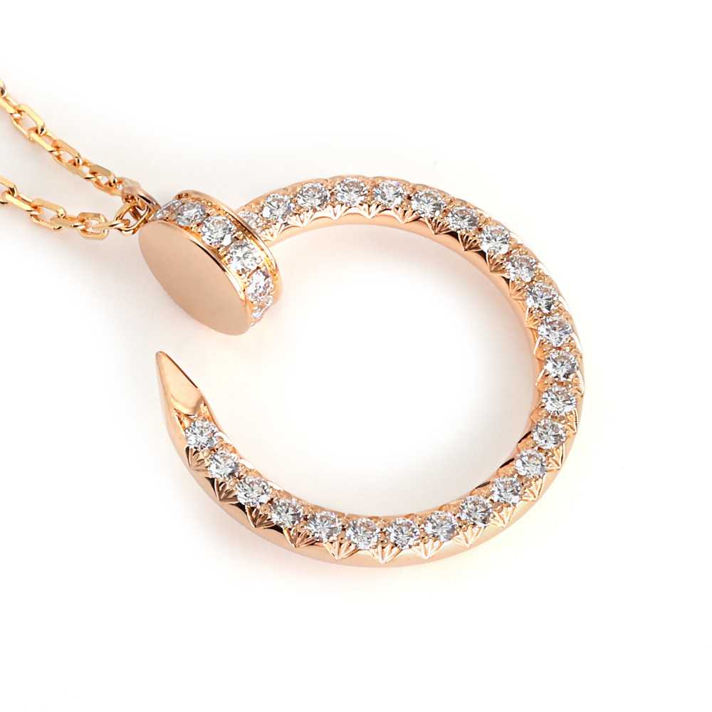 Cartier Juste un Clou Necklace 18K Rose Gold Diamond B3047000