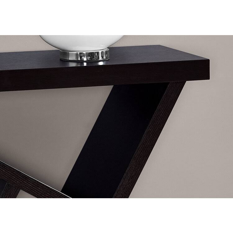 Monarch Accent Table - 36x22L / Cappuccino Hall Console