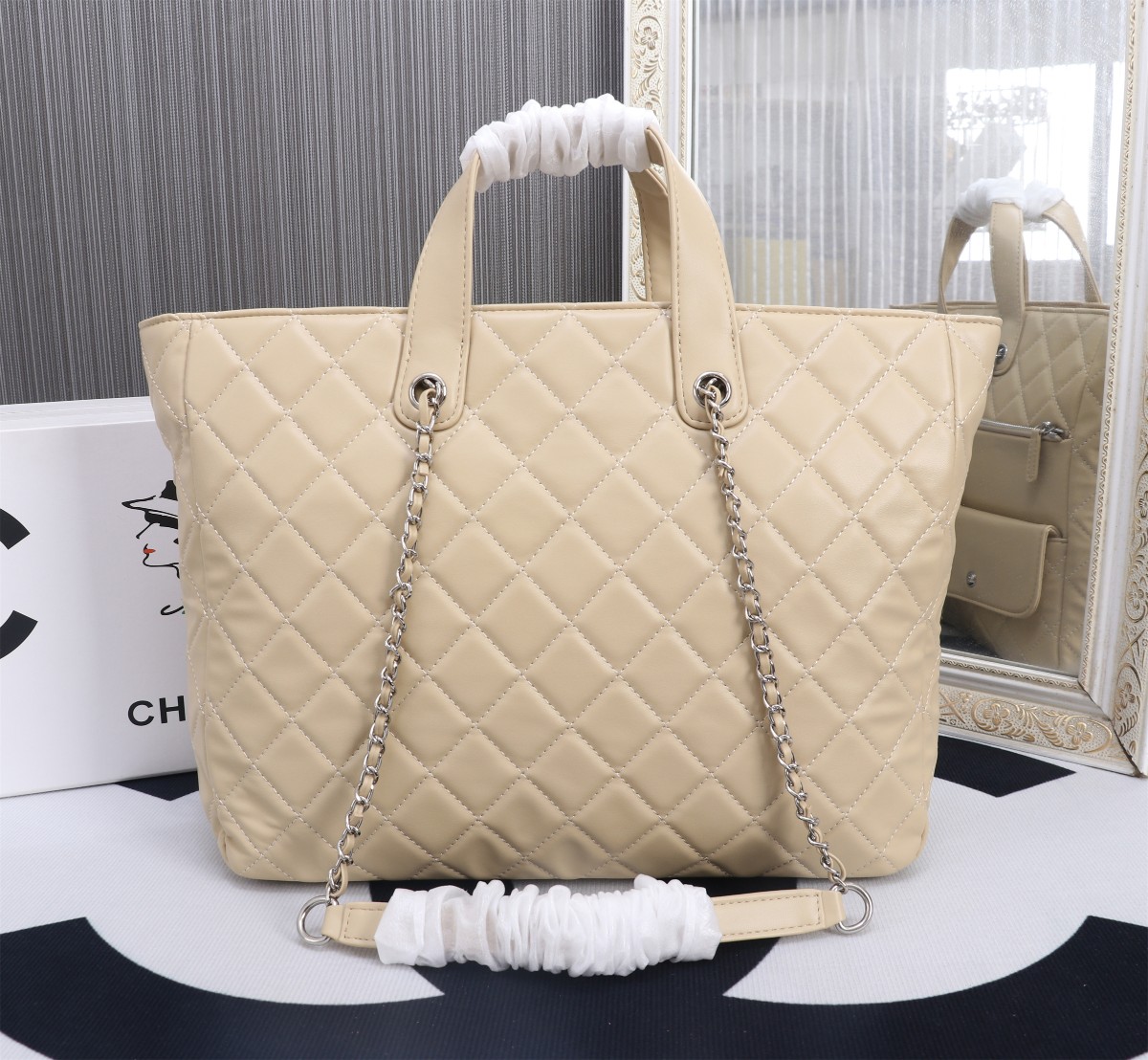 Top VersionChanel 23p full leather shopping bag - cnluxepick