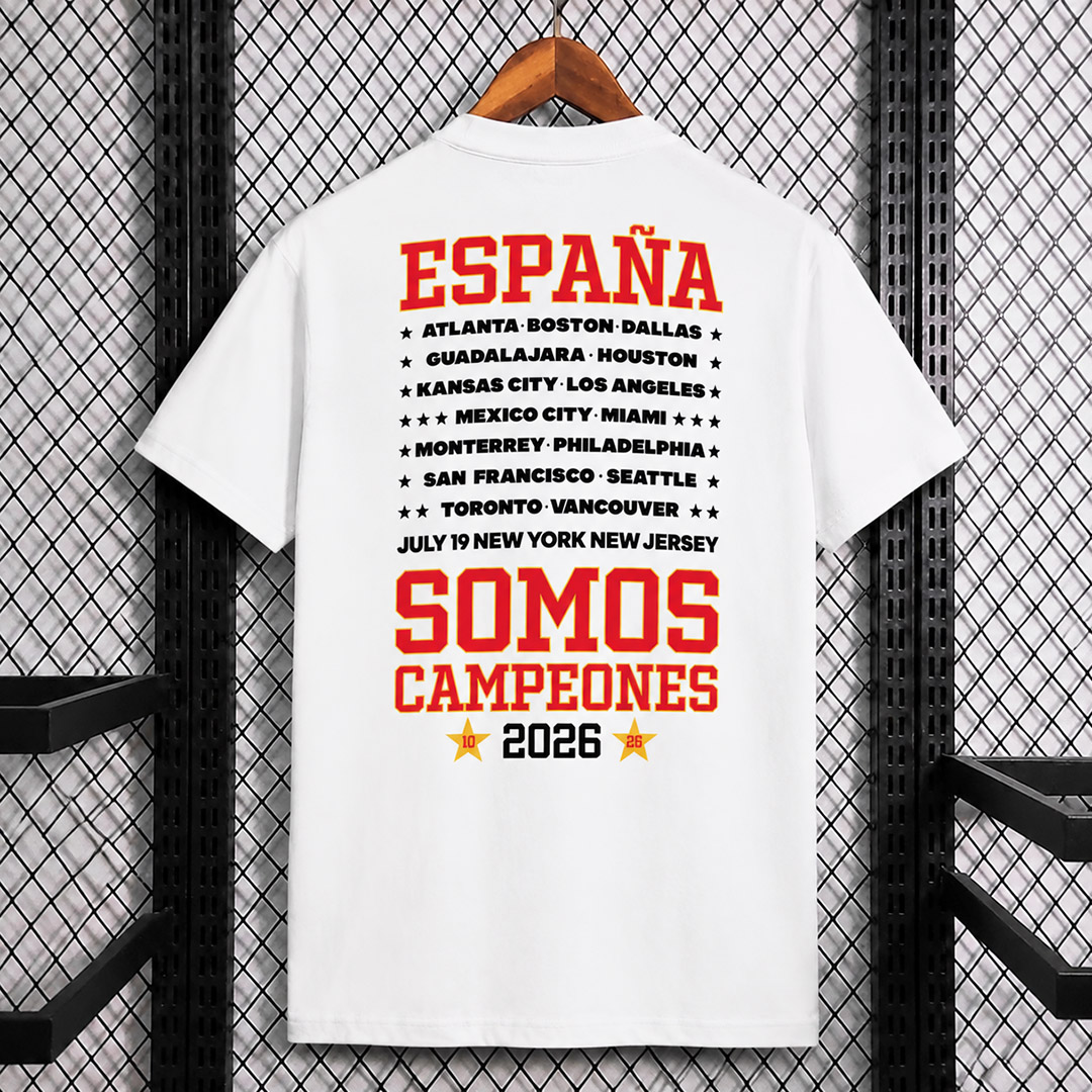 Spain 2026 Campeones T-shirt White