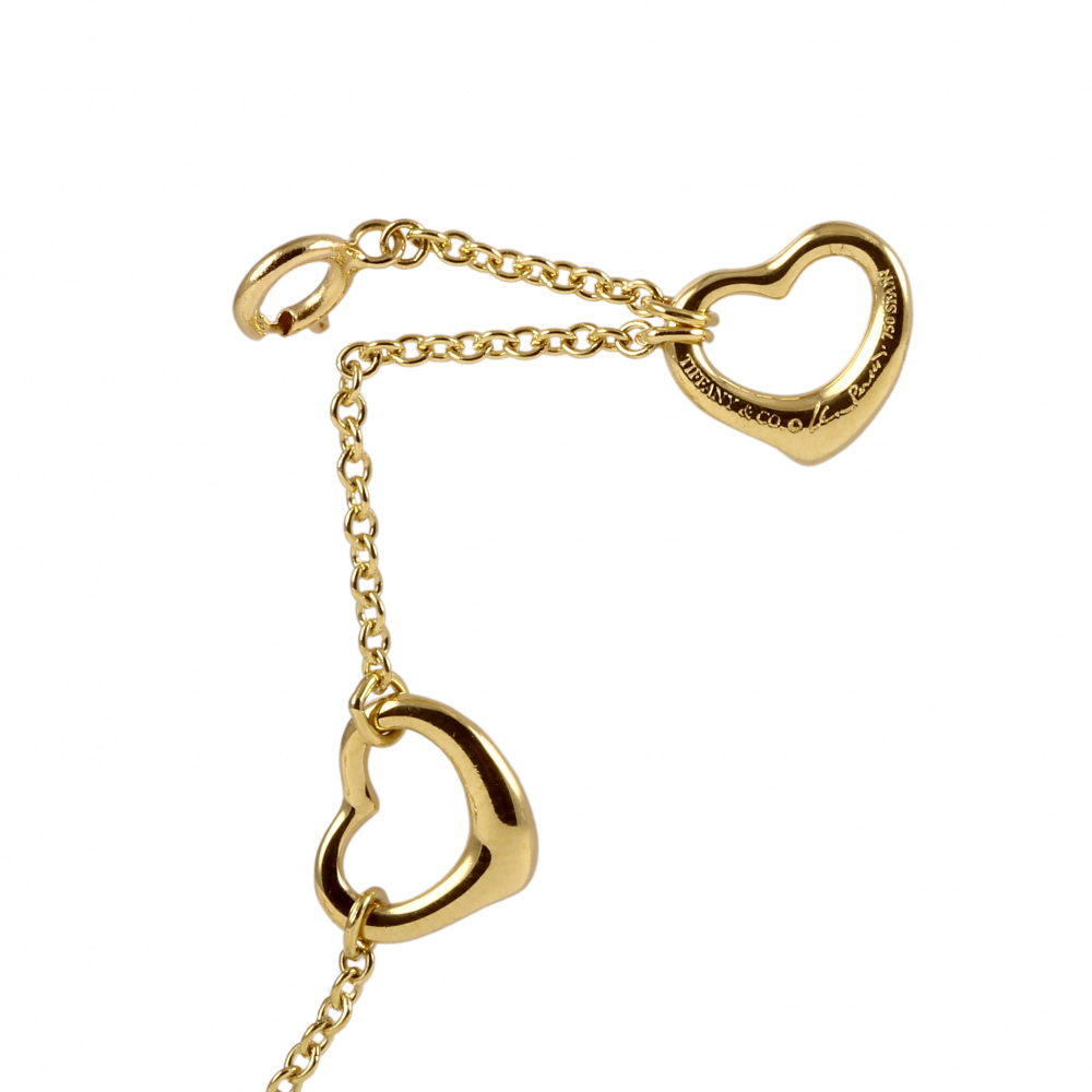 Tiffany & Co. Elsa Peretti Open Heart Bracelet 18K Yellow Gold