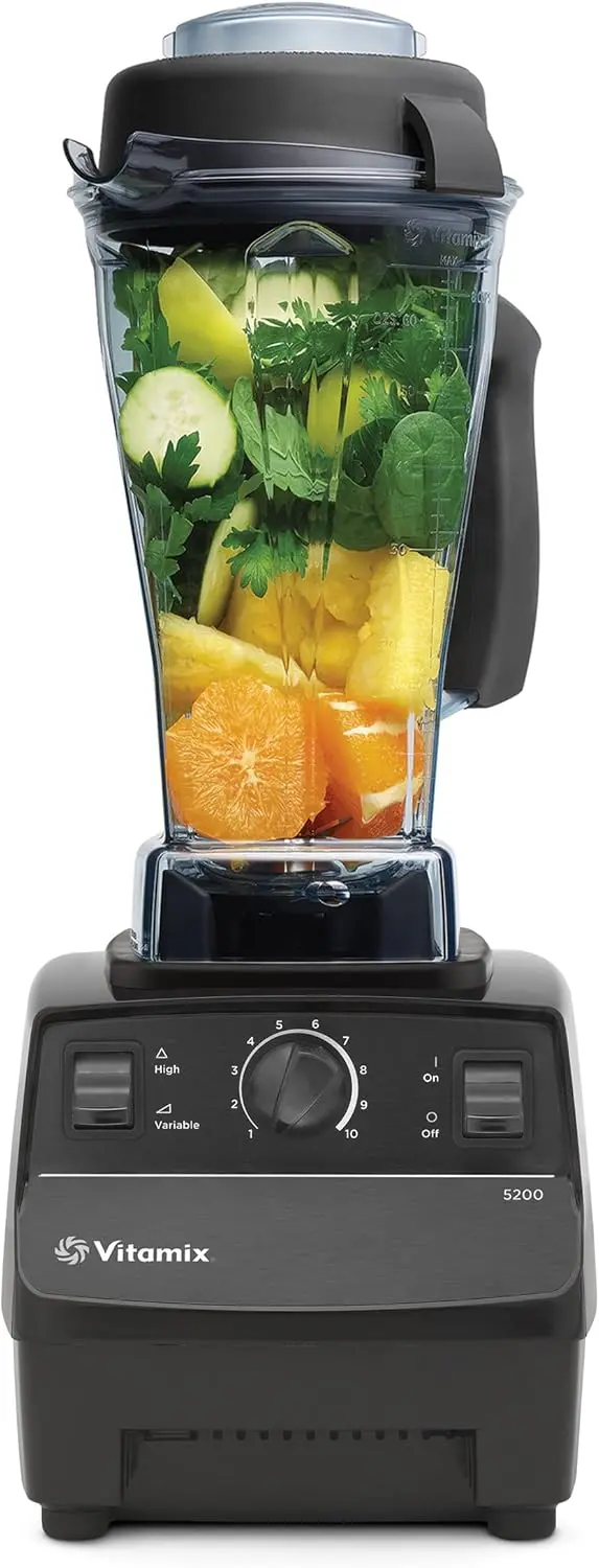 Vitamix 5200 Professional Blender – 64 oz Self-Cleaning Container, High-Performance Motor, Matte Black Finish
