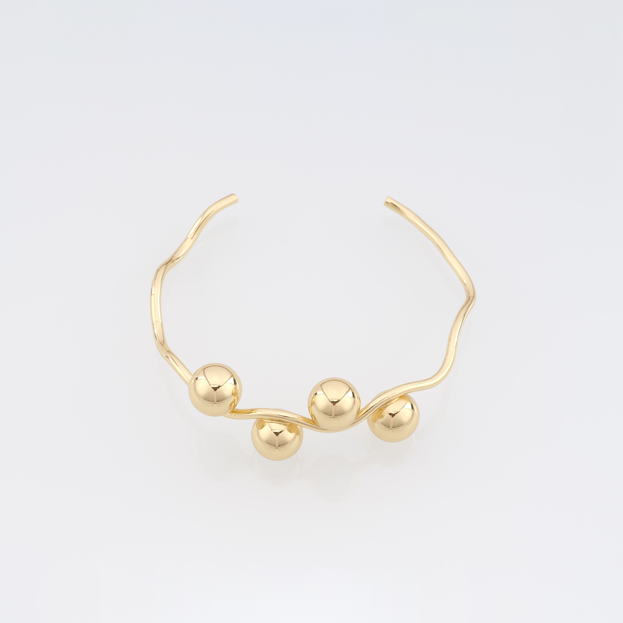 18K Gold Filled Ball Bangle,Gold Ball Bracelet,Dainty Bracelet,Minimalist Bracelet,Gift for Her
