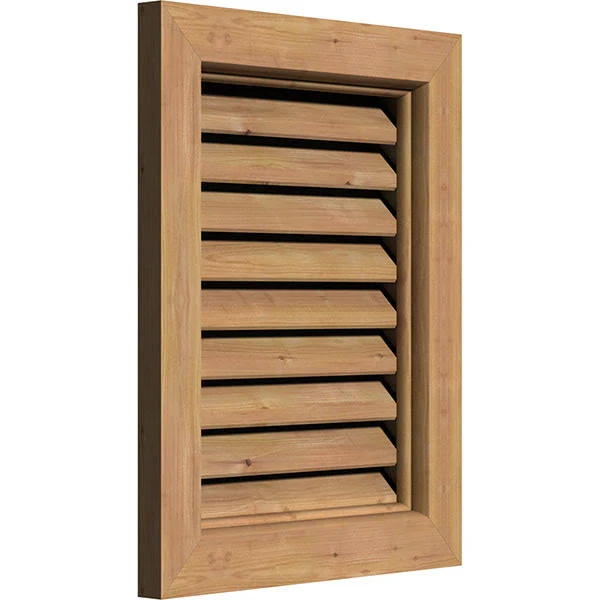 Ekena Millwork GVWVE30X1400SFUWR 30x22W x 14x22H Vertical Gable Vent (35x22W x 19x22H Frame Size): Unfinished, Functional, Smoot
