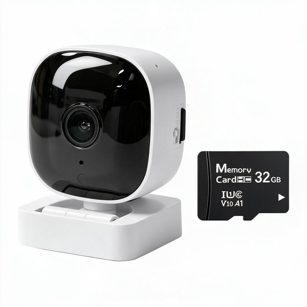 กล้องวงจรปิด WiFi กล้องบ้านขนาดเล็ก HD ภาพคมชัด กล้องเฝ้าดูบ้าน รองรับTF‑card 128GB