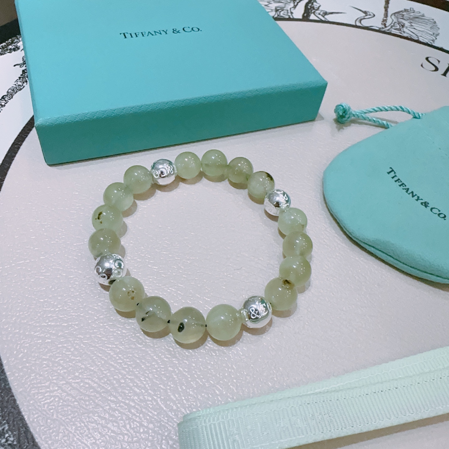 Tiffany bracelet multi-element agate silver style bracelet for couples same style - cnluxepick