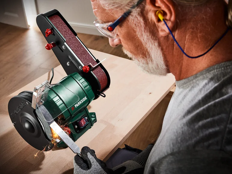 PARKSIDE® Ponceuse stationnaire à bande PSBS 240 C2, 240 W