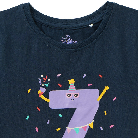 Topolino Mädchen T-Shirt mit Geburtstagszahl 7