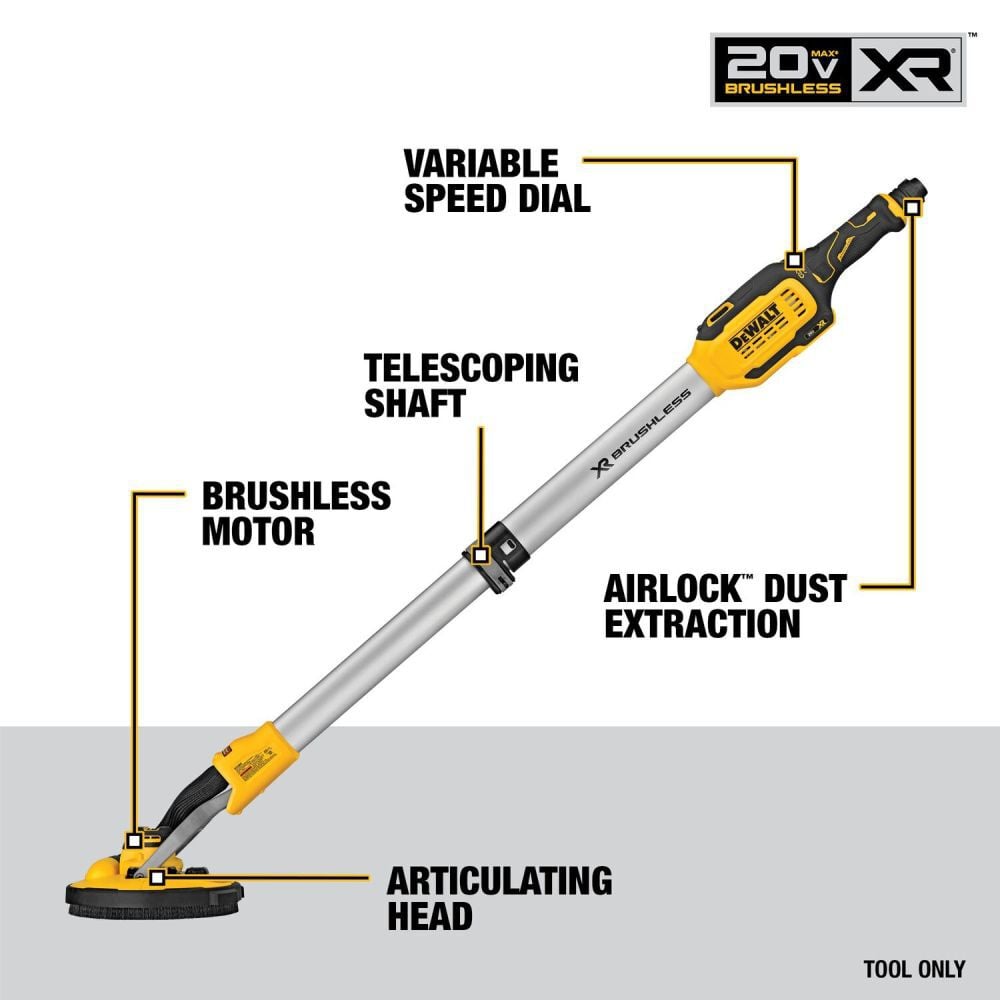 20V MAX Cordless Drywall Sander Kit DCE800P2 from