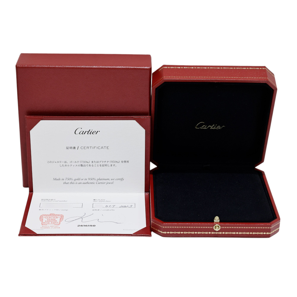 Cartier Trinity Necklace Tri-Gold Diamond B7224806