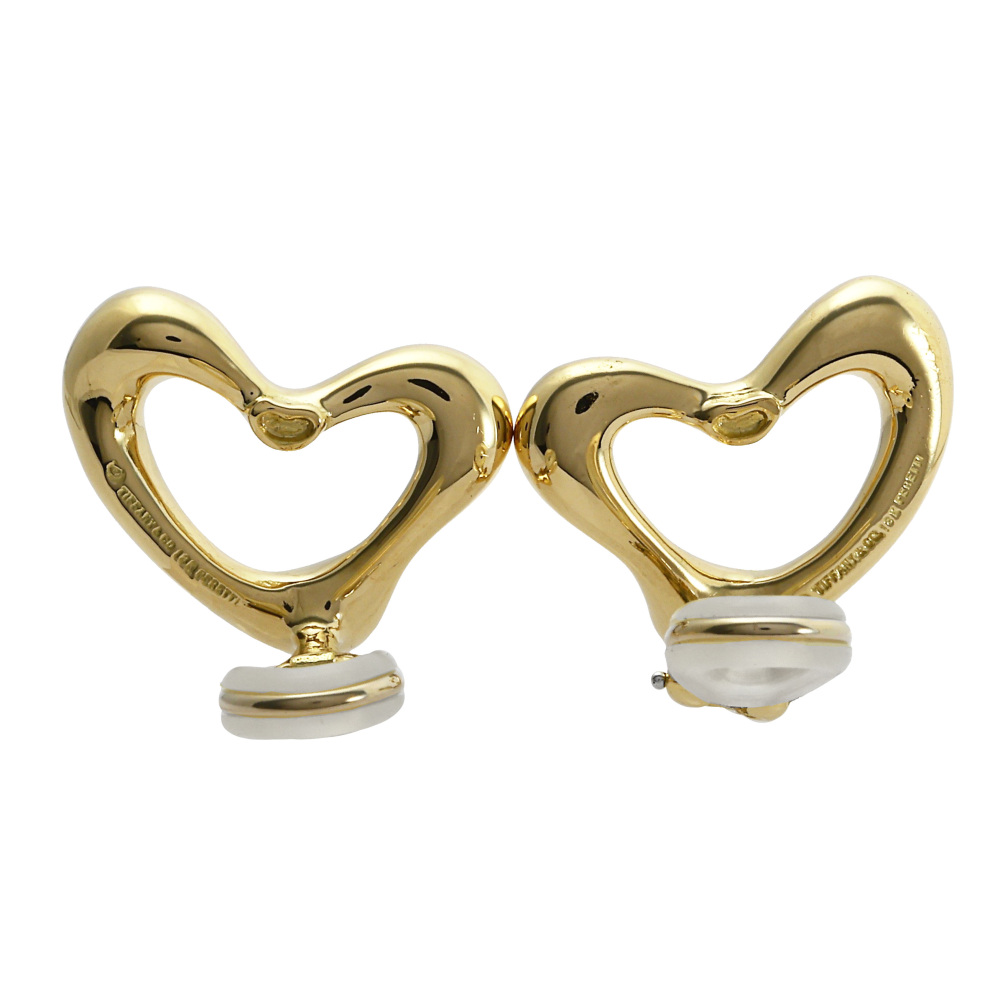 Tiffany & Co. Open Heart Elsa Peretti Earrings 18K Yellow Gold 90179928