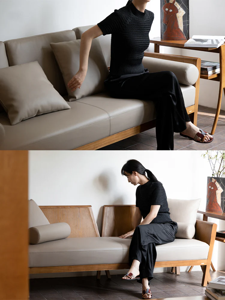 CH080 - Herm@s Deco Sofa Bed: Dual-purpose, Wooden, Study, Bed End Bench