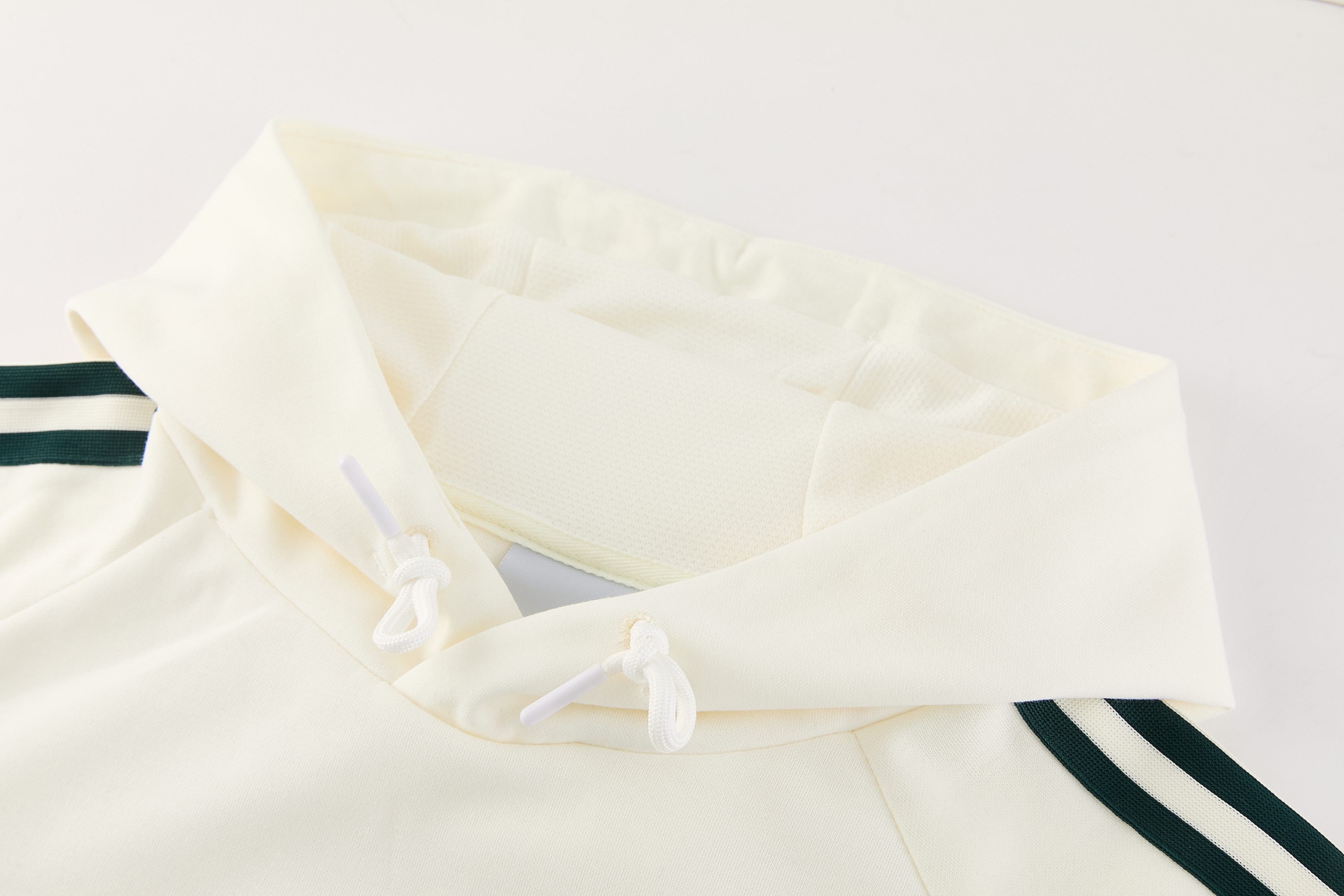 Real Madrid 26/27 Training Suit Full Zipper Cream White Sweater Hoodie