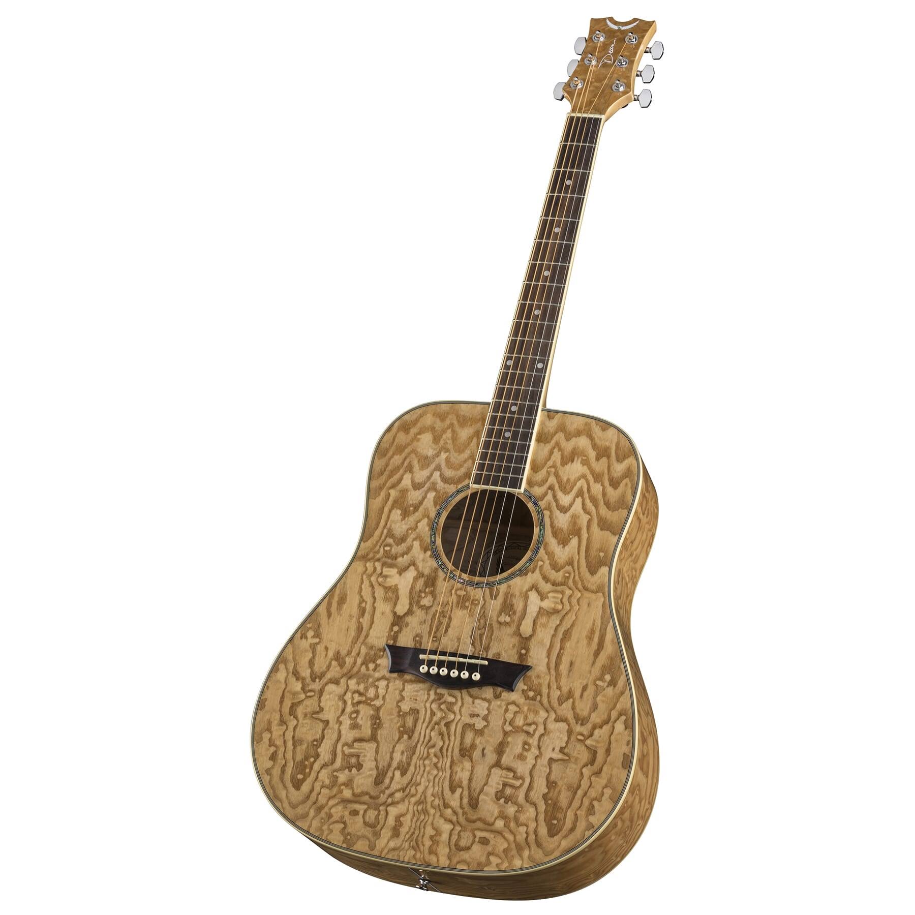 Dean AXS Dreadnought Quilt Ash Acoustic Guitar Gloss Natural