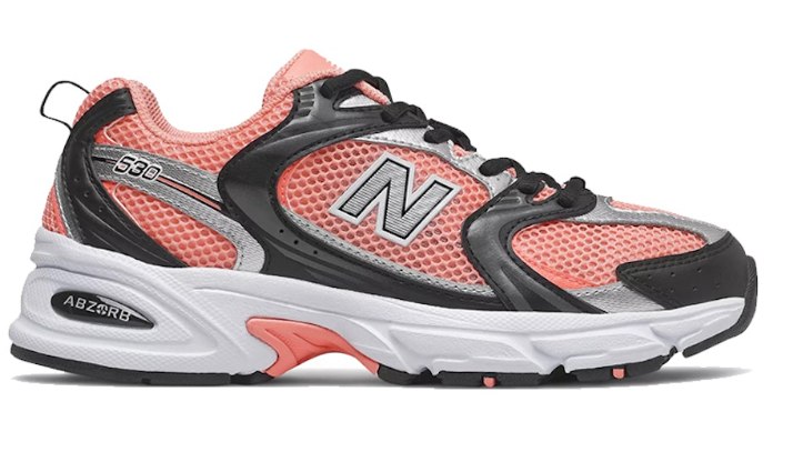 New Balance 530 Pink Magnet Black MR530MET Casual Running Shoes