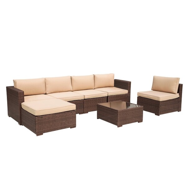 7piece Wicker Sectional Sofa Set