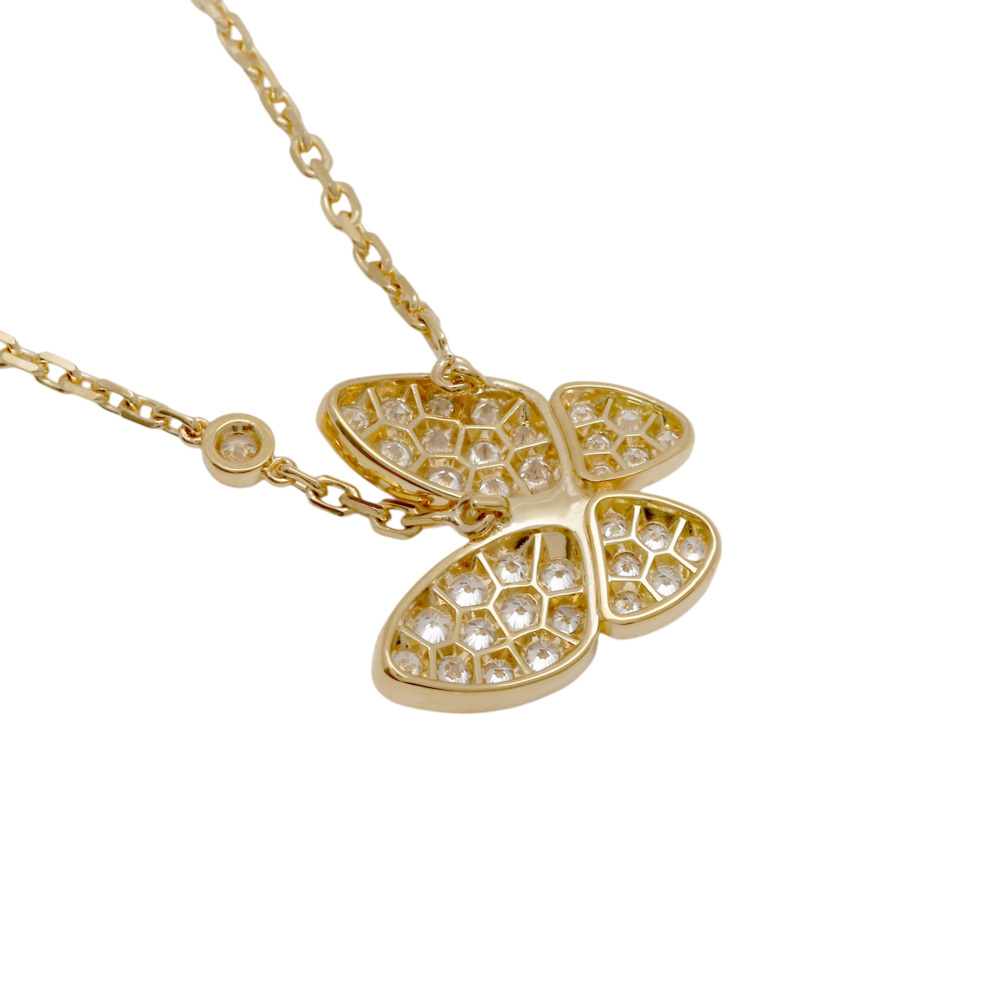 Van Cleef & Arpels Fauna de Papillon Necklace 18K Yellow Gold Diamond VCARP3DP00