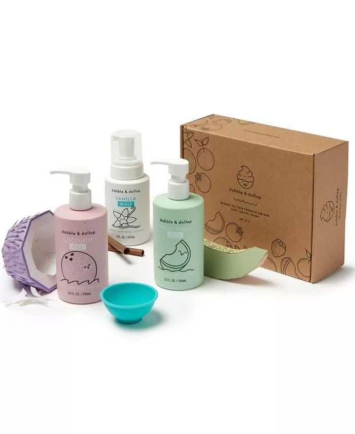 Dabble and Dollop A Day at the Beach - Coconut, Vanilla and Honeydew Bath Set