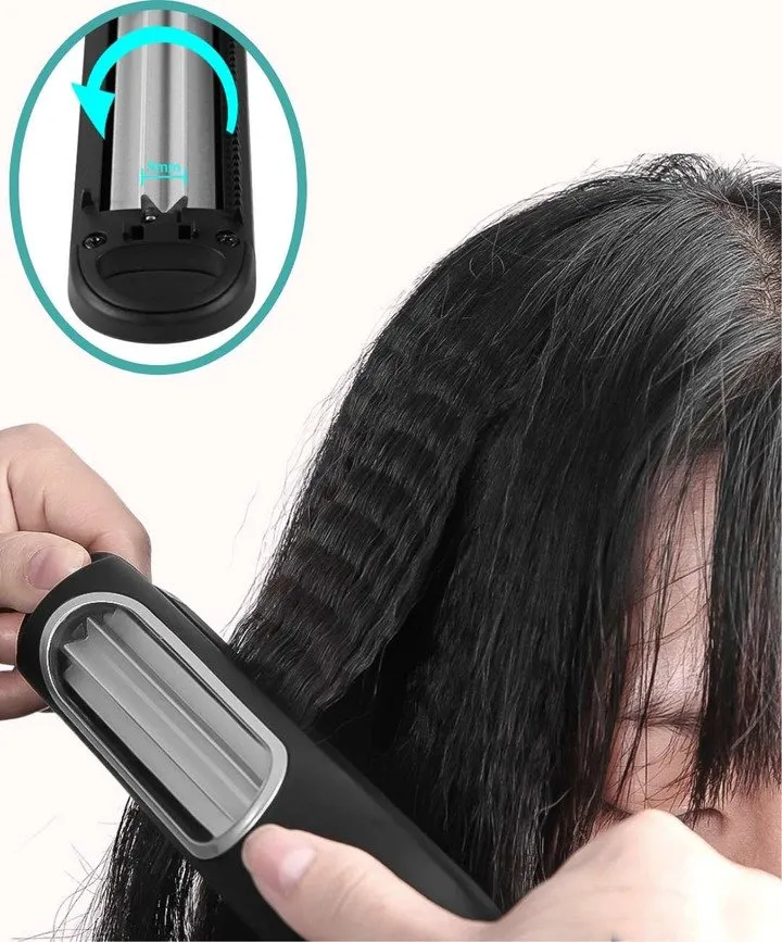 All-in-one Crimping and Curling iron
