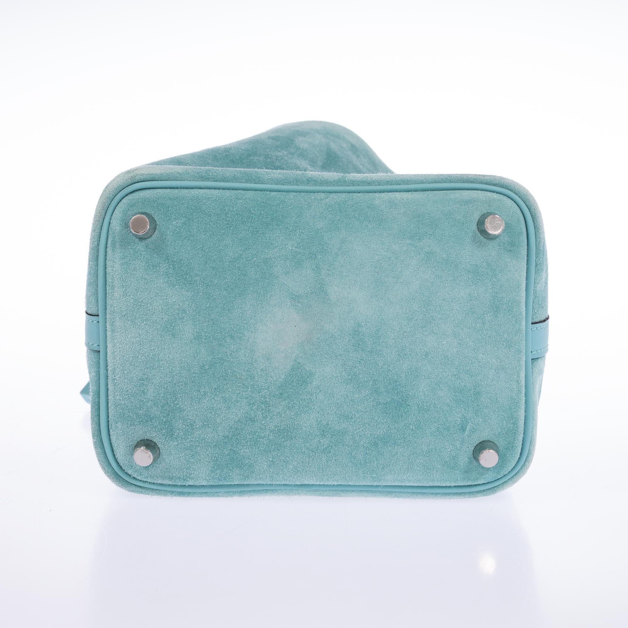 Hermès Picotin Lock Touch 18 PM Bleu Atoll Veau Doblis and Swift