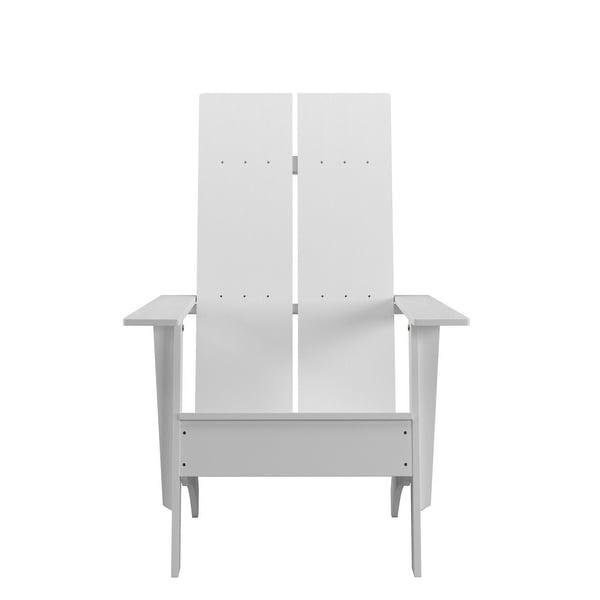Modern Dual Slat Back Adirondack Style Patio Chair