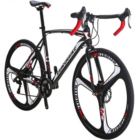 XC550 Road Bike 21 Speed Bike 54Cm Steel Frame 700C 3-Spoke Wheels Bicycle