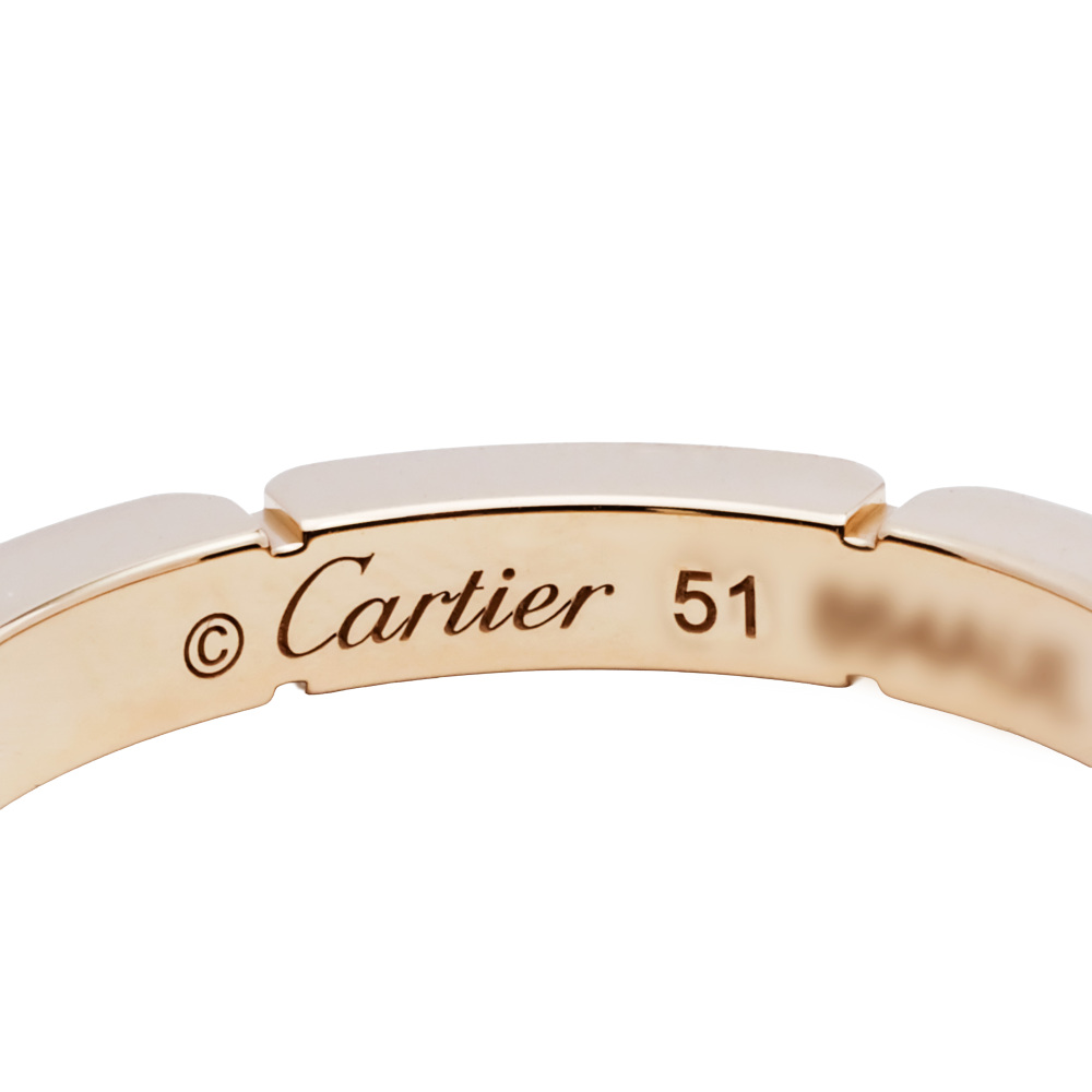 Cartier Mayon Pantale Ring 18K Yellow Gold Diamond B4080300