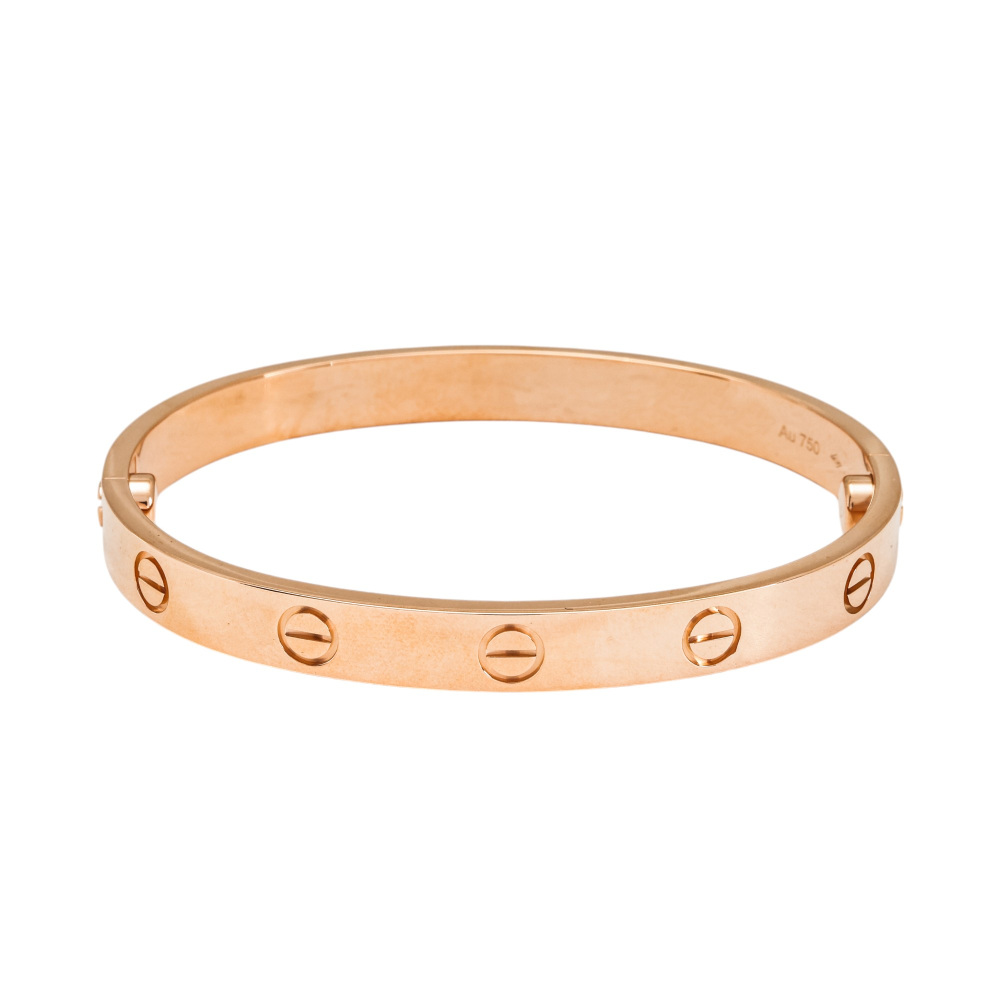 Cartier Love Classic Model Bracelet 18K Rose Gold B6067400
